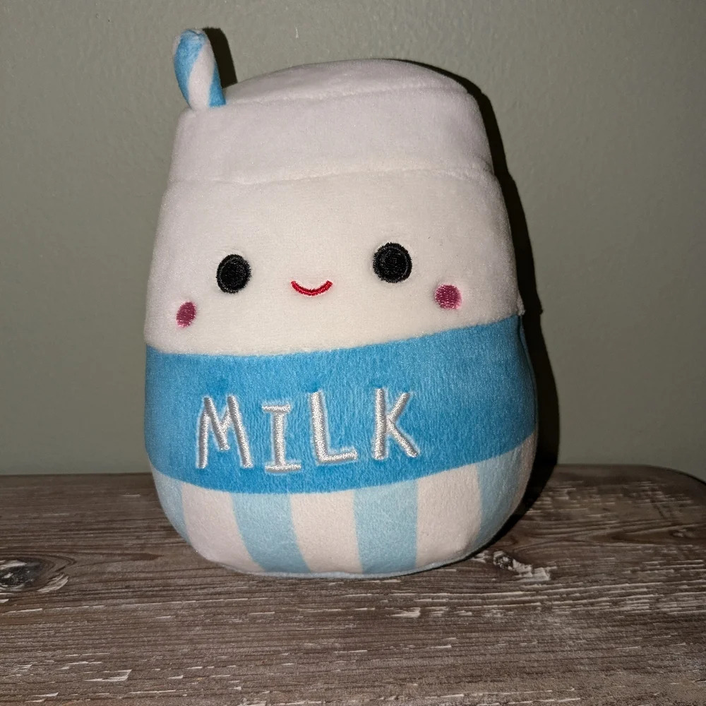 Squishmallows Food Squad Melly the Milk Carton Exclusive 5-Inch